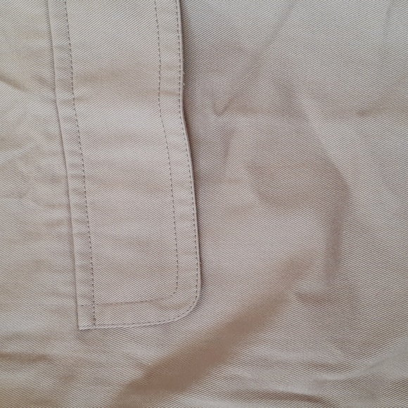 A.P.C. Single Breasted Short Classic Beige Tan Camel Cotton Trenchcoat Size 34 - Picture 7 of 10